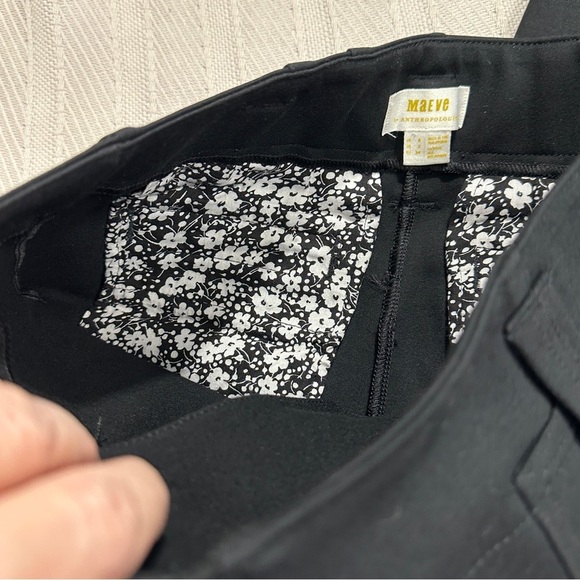 Maeve/Anthropologie The Naomi Ponte Wide Leg Flare, size 2, black, stylish - Picture 8 of 13